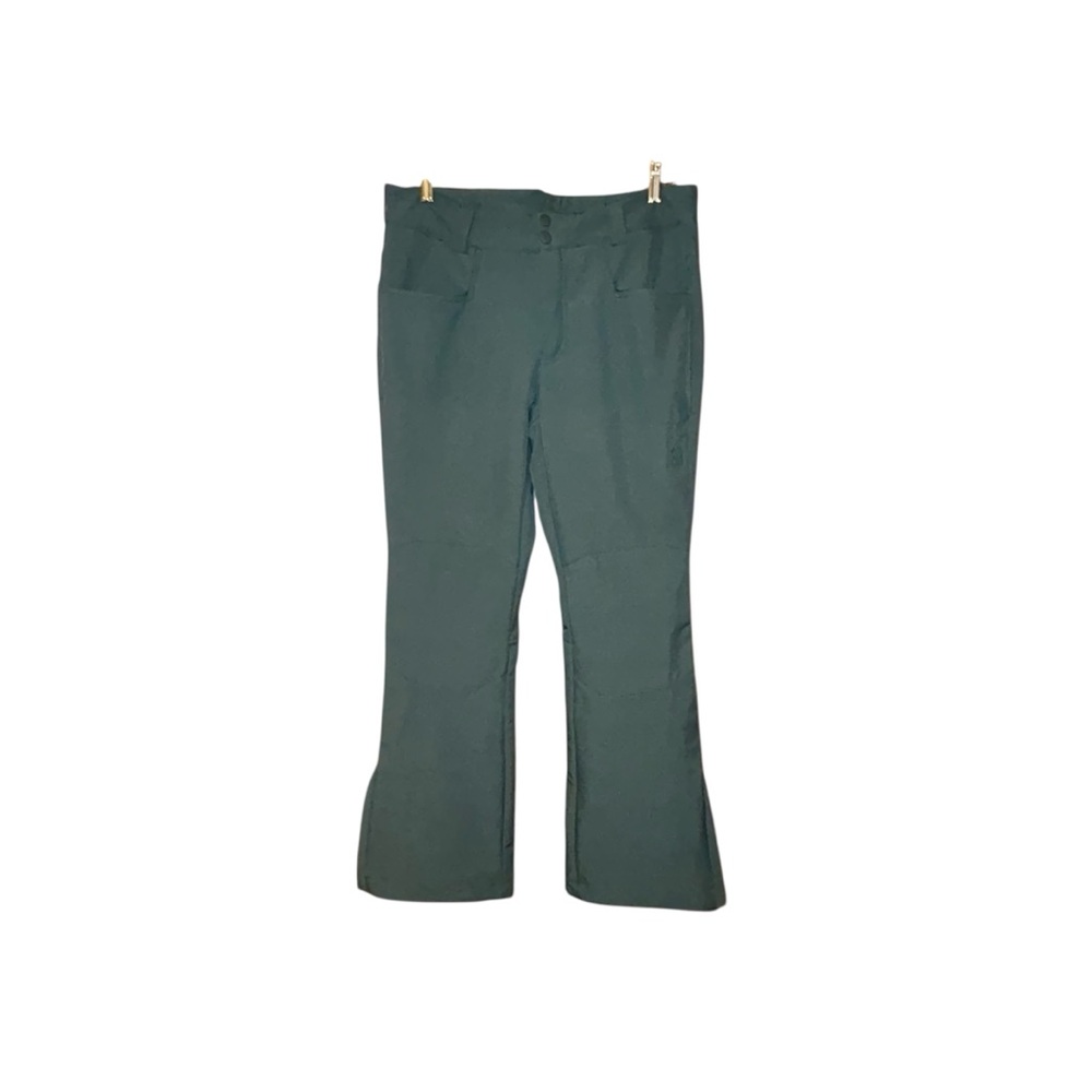 Swiss Tech Green Soft Shell Ski Pants Women’s M‎ 8-10 Stretch Snowboard Winter